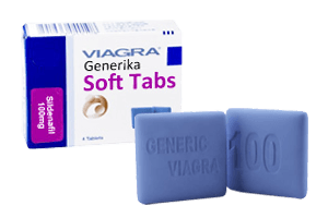 Verpackungsart des Potenzmittels Viagra Soft Tabs 100mg